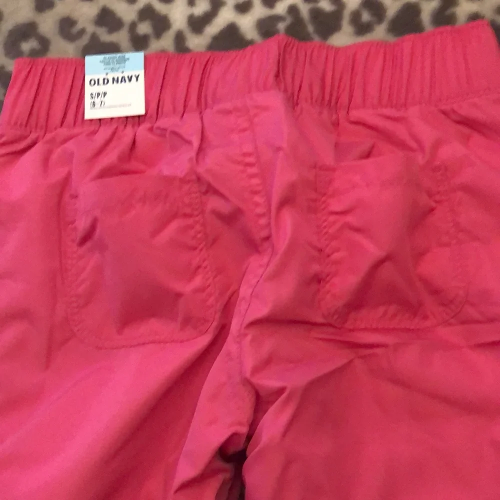 Old Navy Pink Frost Free Snow Pants Size Small 6 7 Fleece Lined
